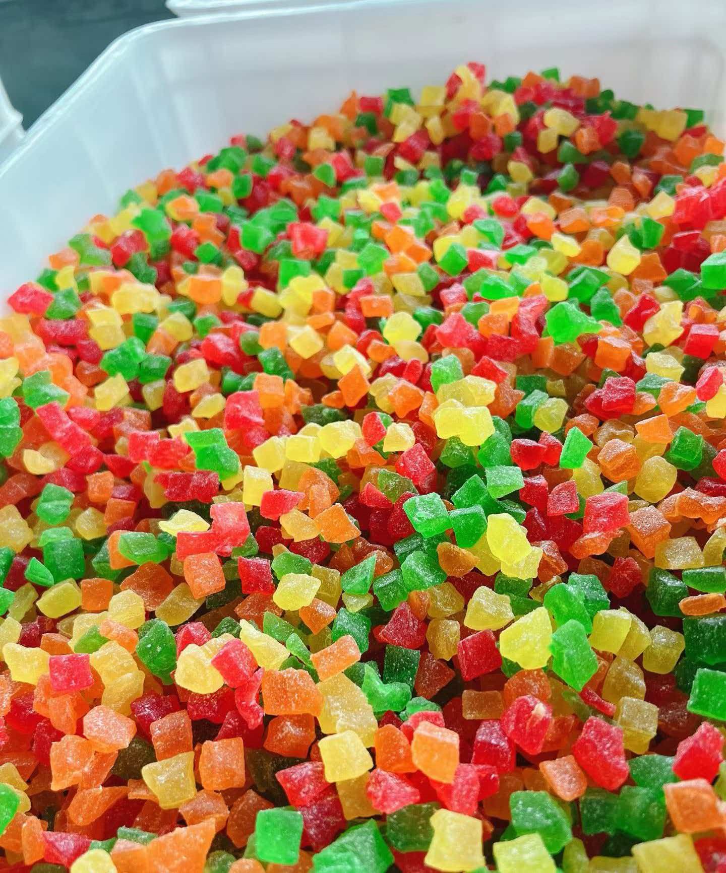 Candied papaya dices texture